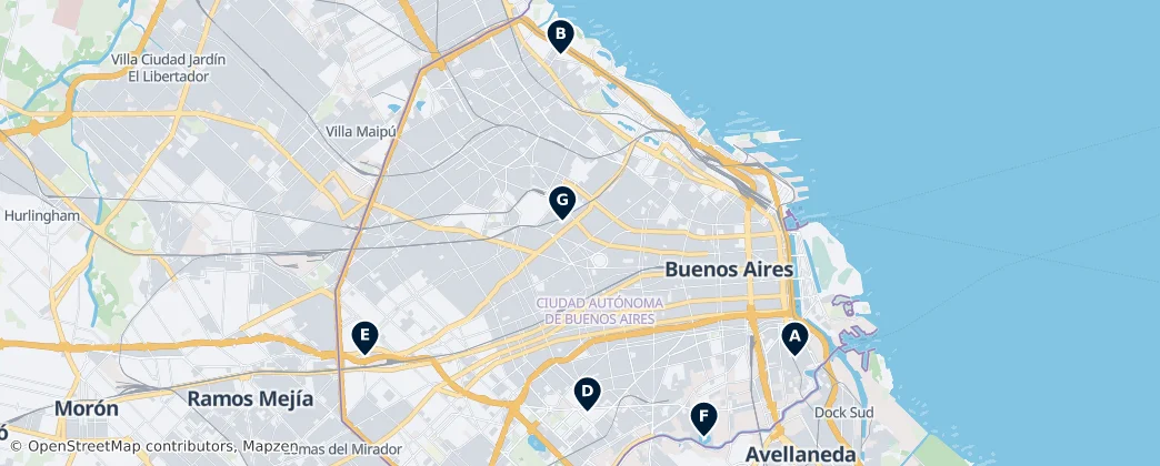 Map of Buenos Aires