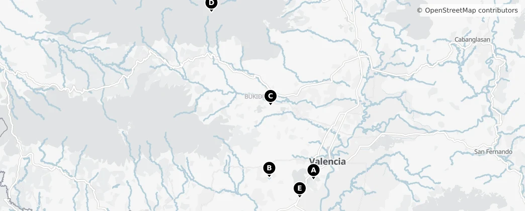 Map of Bukidnon