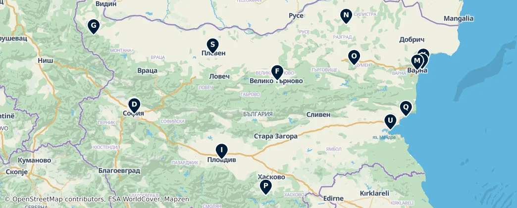 Map of Bulharsko