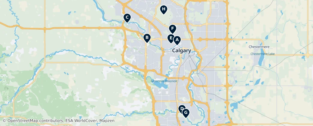 Map of Calgary