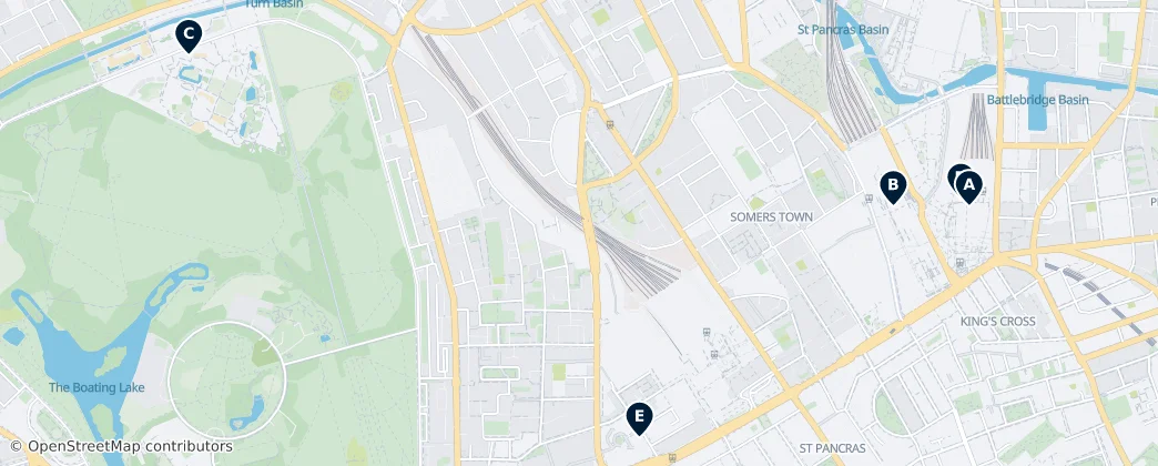 Map of Camden Town