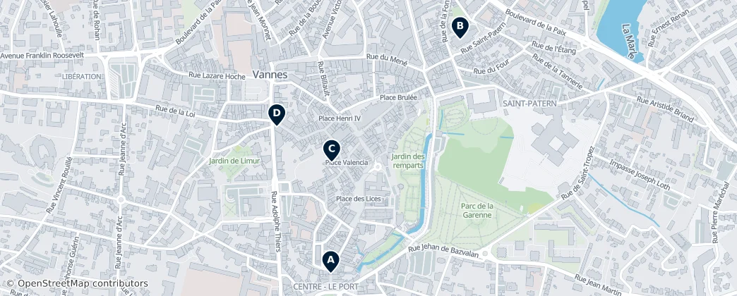 Map of Centre - Le Port