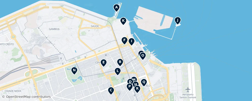 Map of Centro, Rio de Janeiro