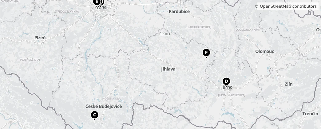 Map of Česko