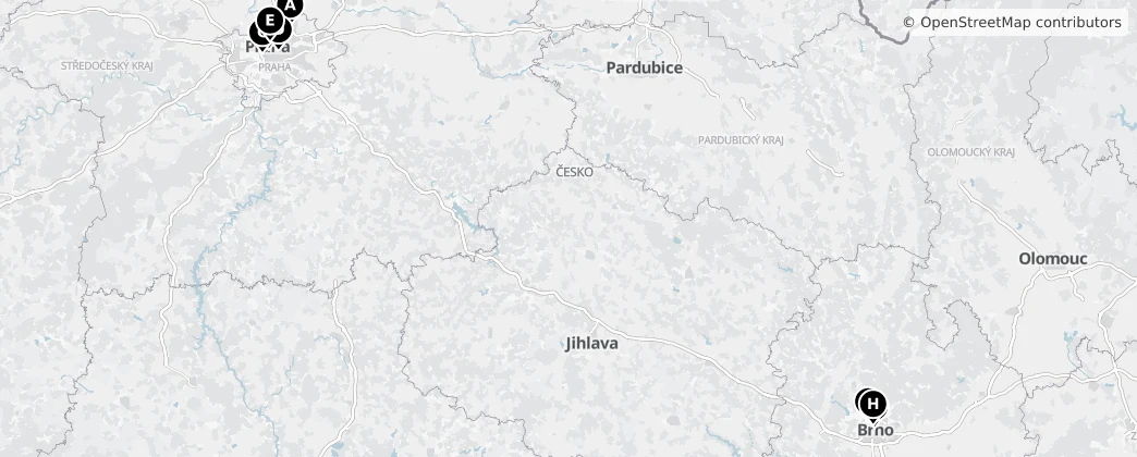 Map of Česko