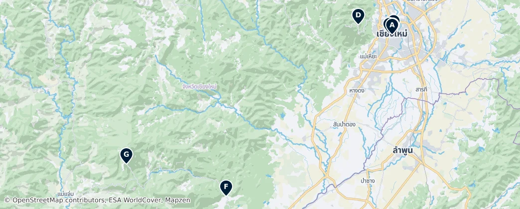 Map of Chiang Mai Province