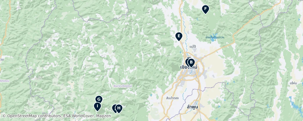 Map of Chiang Mai Province