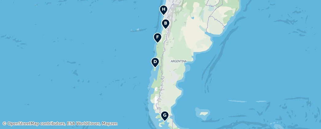 Map of Chile