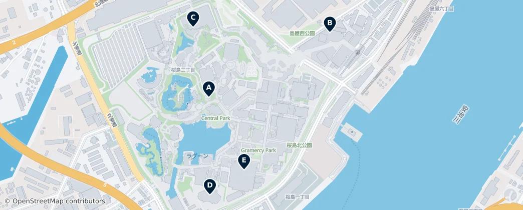 Map of Konohana Ward