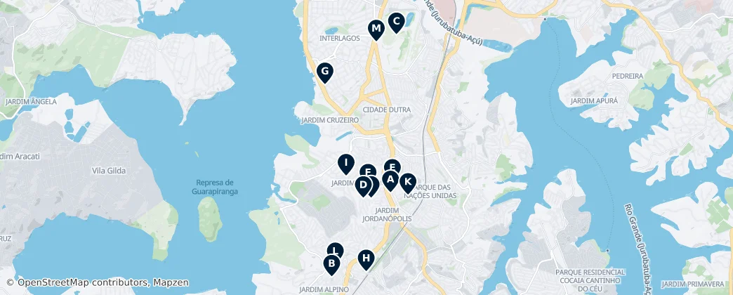 Map of Cidade Dutra