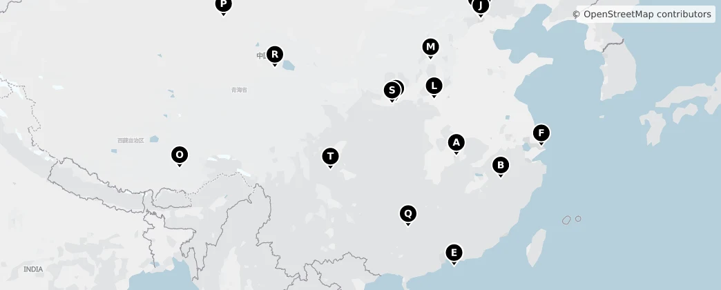 Map of Čína