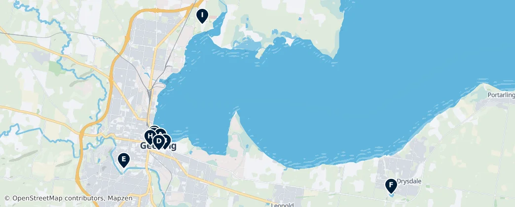 Map of City of Greater Geelong