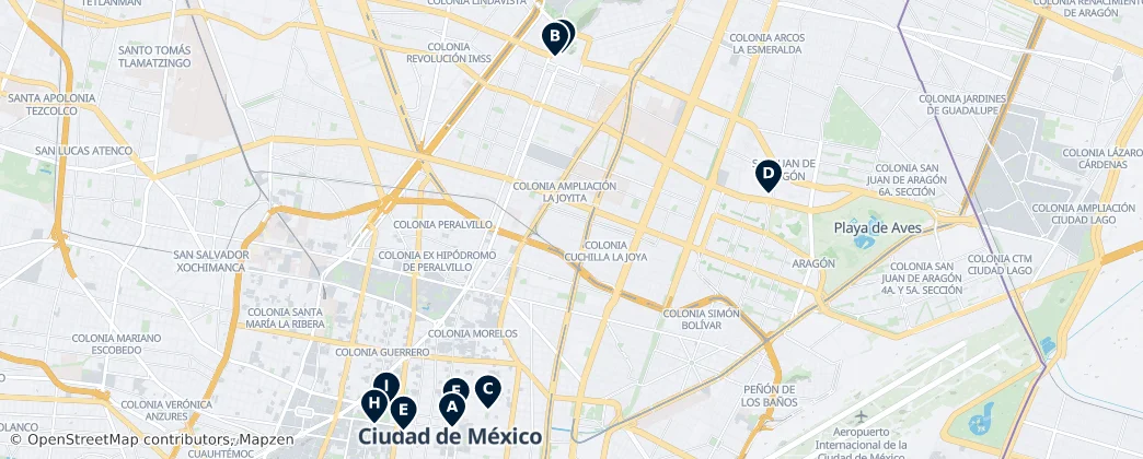 Map of Ciudad de México