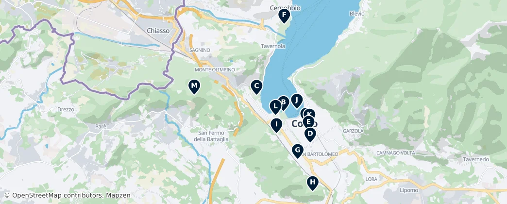 Map of Como