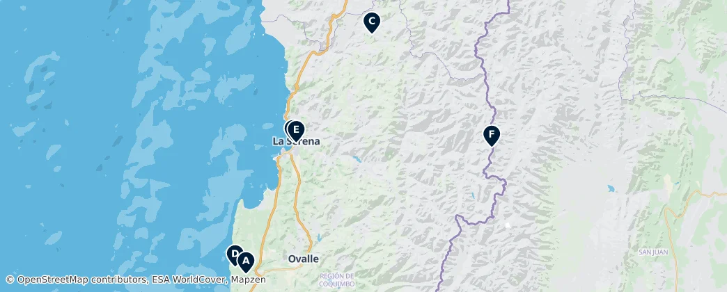 Map of Coquimbo