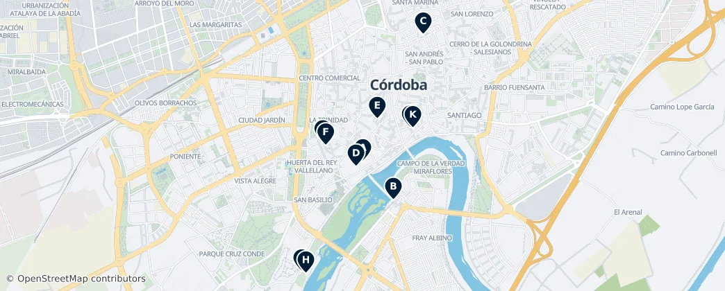 Map of Córdoba