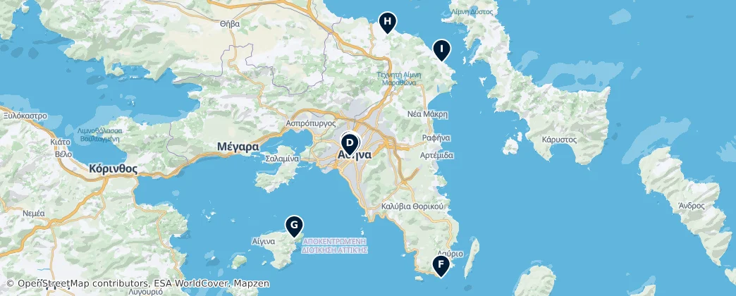 Map of Decentralized Administration of Attica