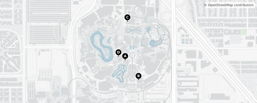 Map of Disneyland Resort
