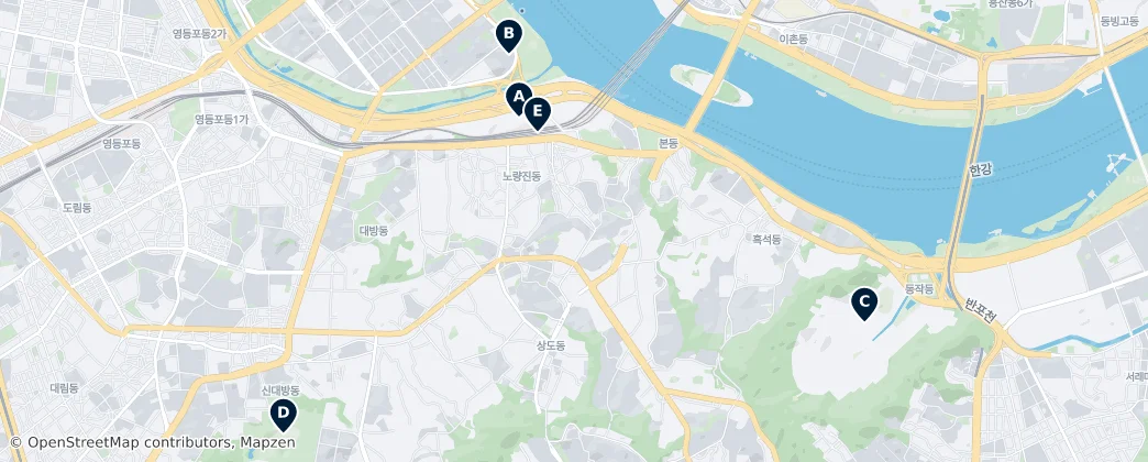Map of Dongjak