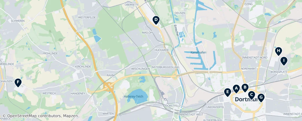 Map of Dortmund