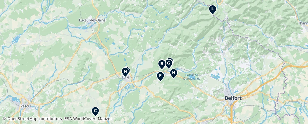 Map of Doyenné de Lure