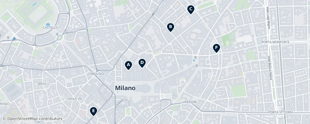 Map of Duomo