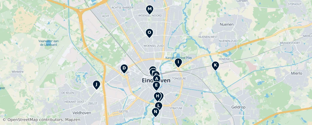 Map of Eindhoven