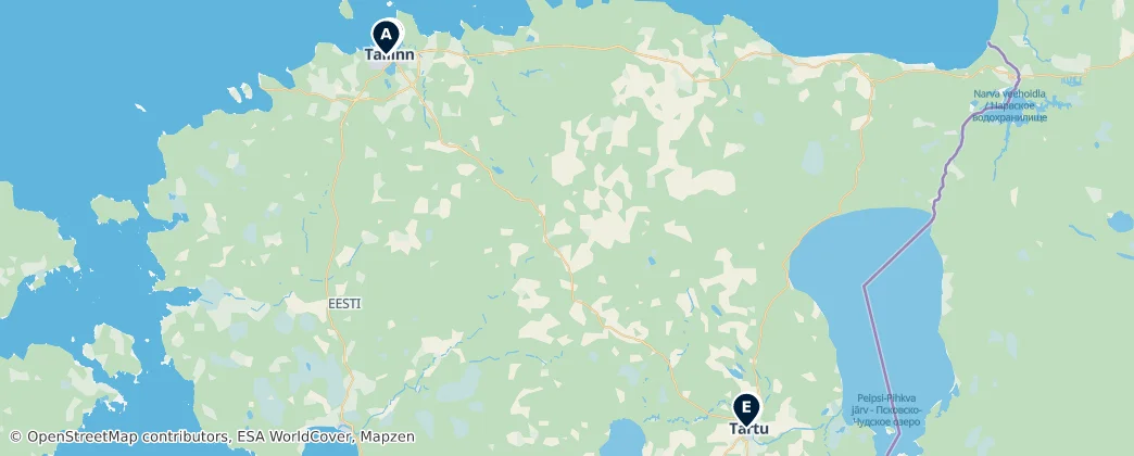 Map of Estonsko
