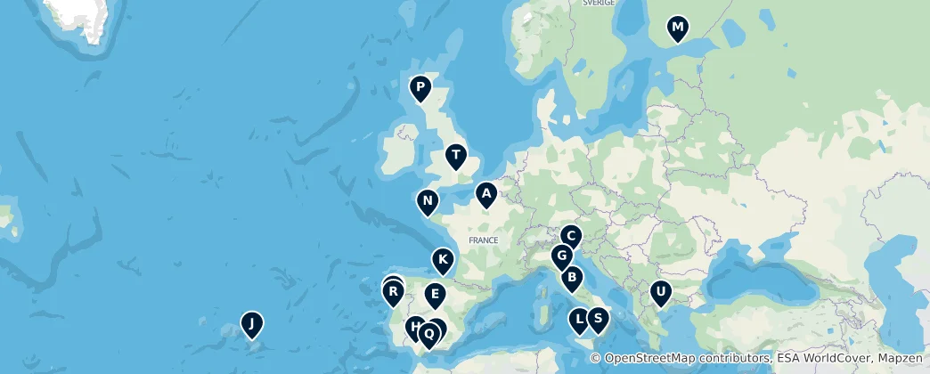 Map of Evropa