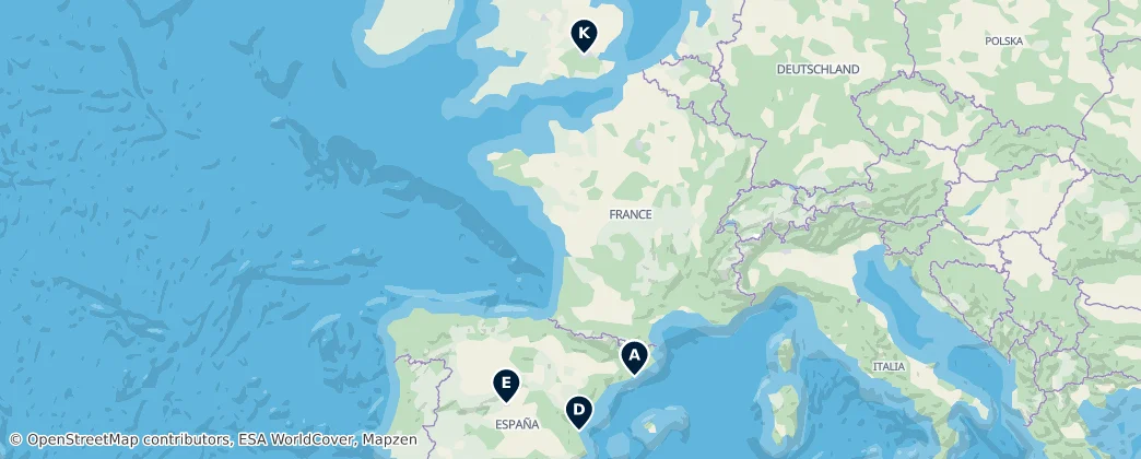 Map of Evropa