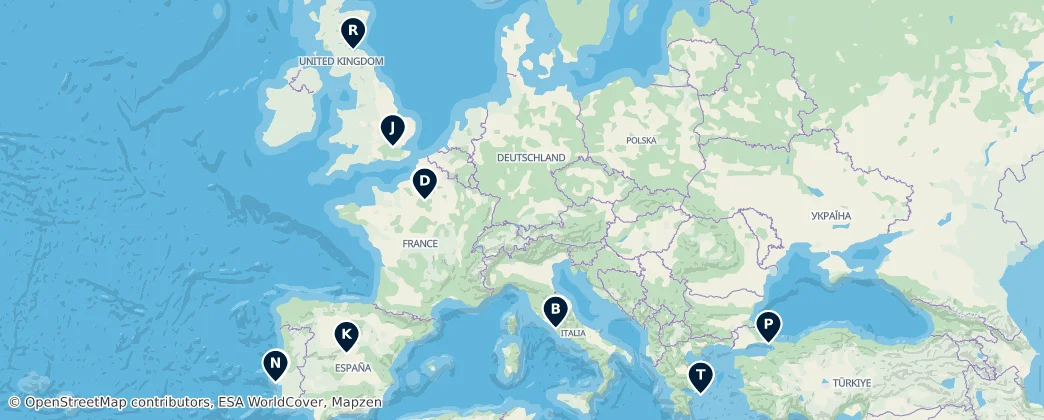 Map of Evropa