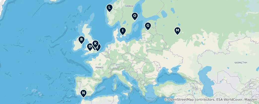Map of Evropa