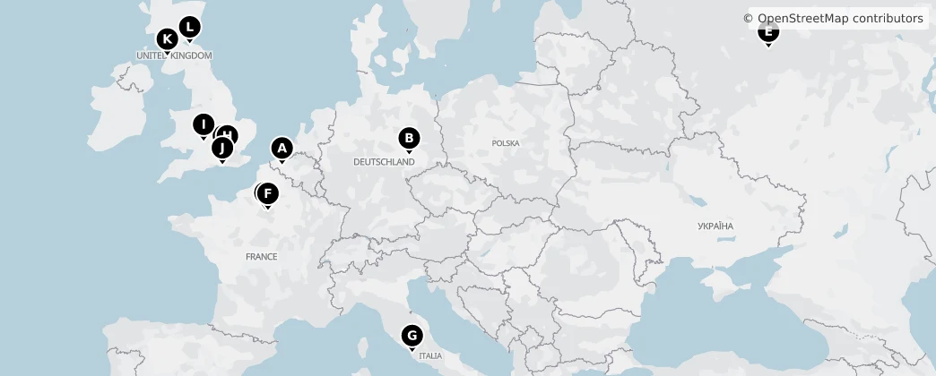 Map of Evropa