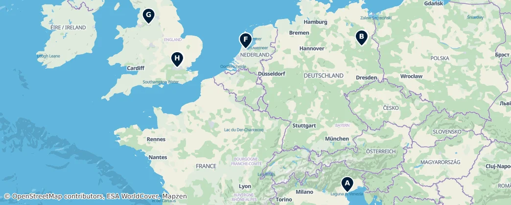 Map of Evropa