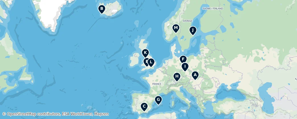 Map of Evropa