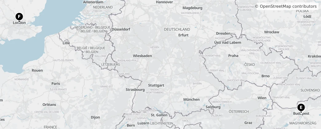Map of Evropa