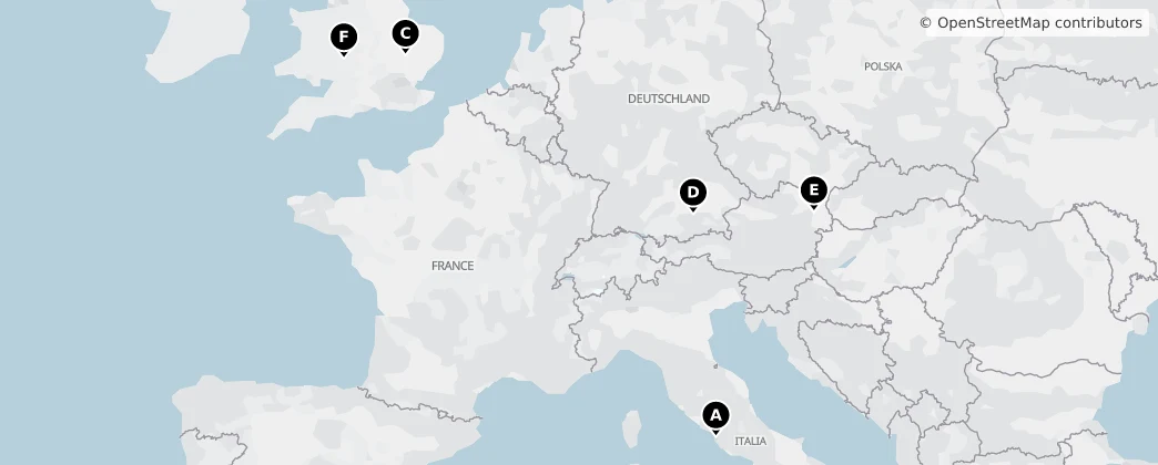 Map of Evropa