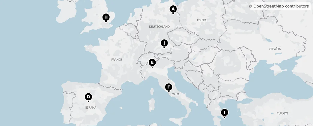 Map of Evropa
