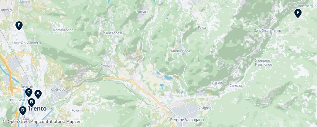 Map of Fleimstalské Alpy