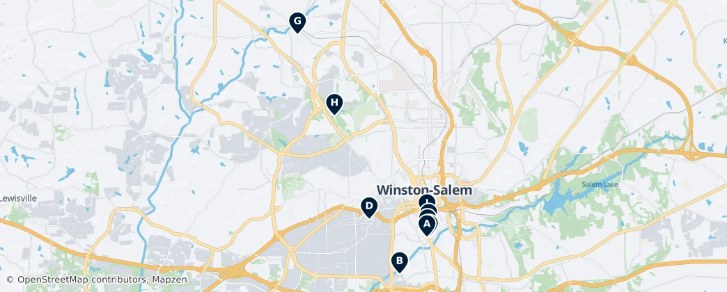 Map of Forsyth