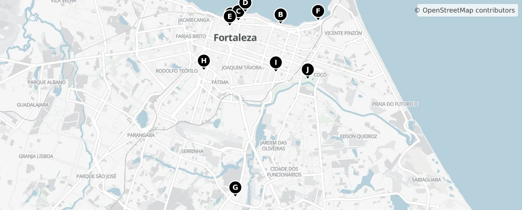 Map of Fortaleza