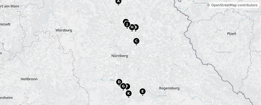 Map of Franská Alba