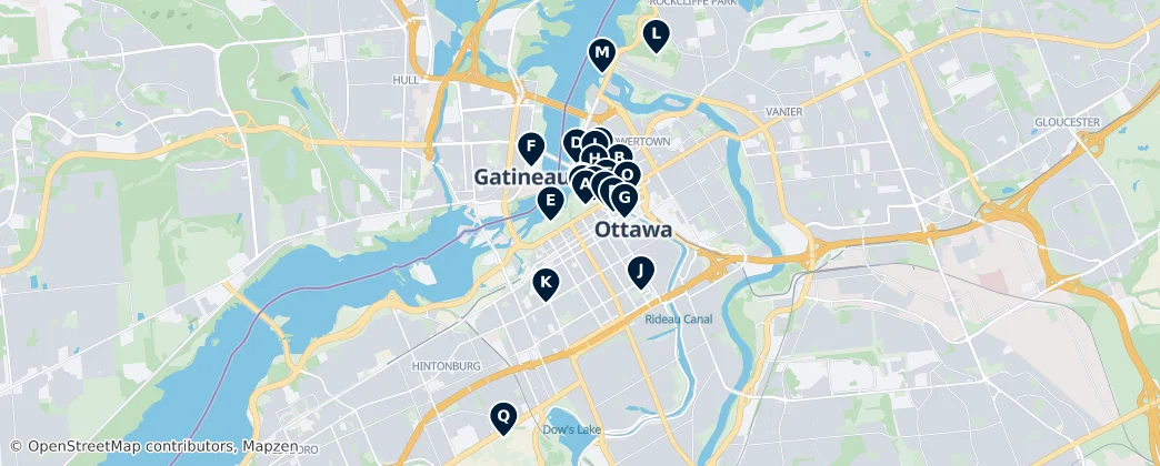 Map of Gatineau