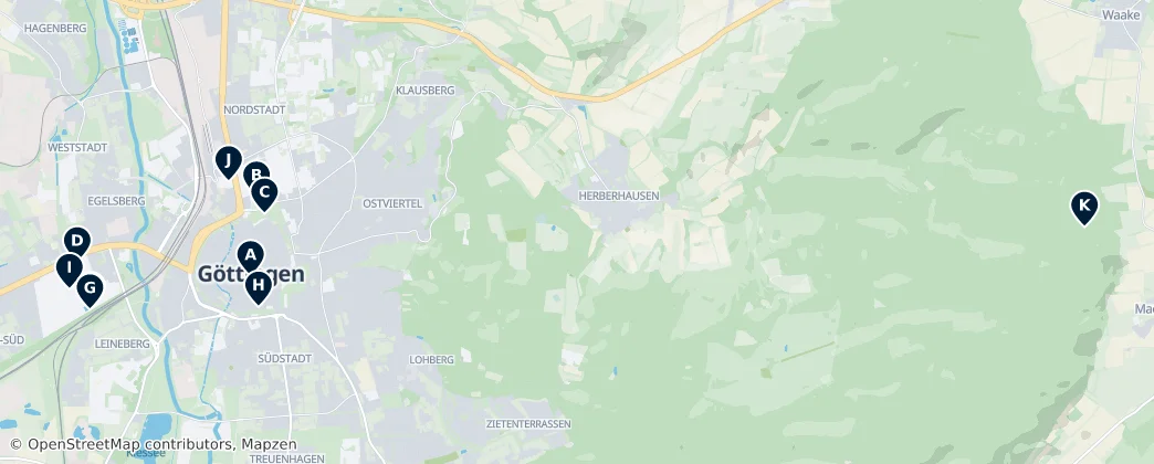 Map of Göttingen