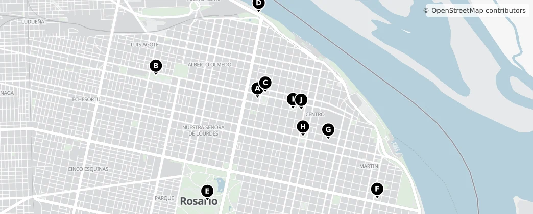 Map of Greater Rosario