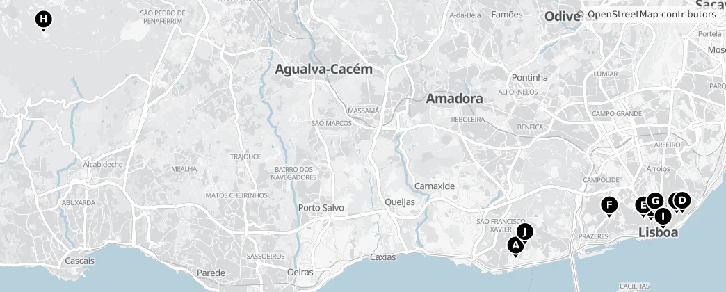 Map of Grande Lisboa