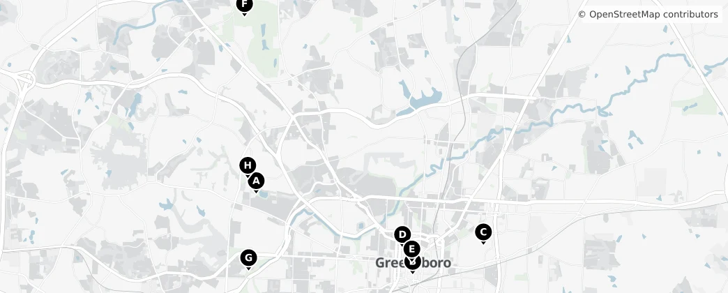 Map of Guilford