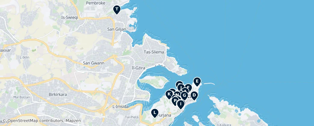 Map of Gżira