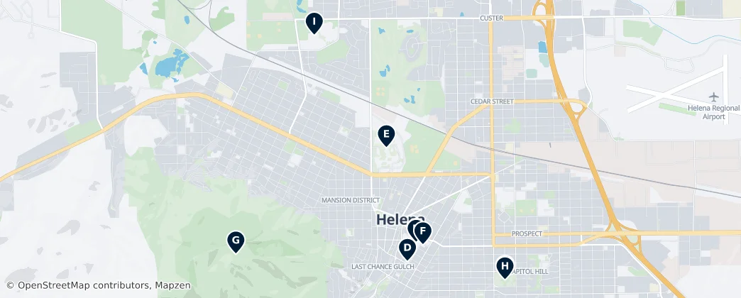 Map of Helena