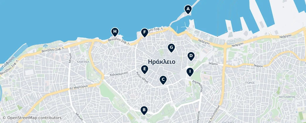 Map of Iraklion